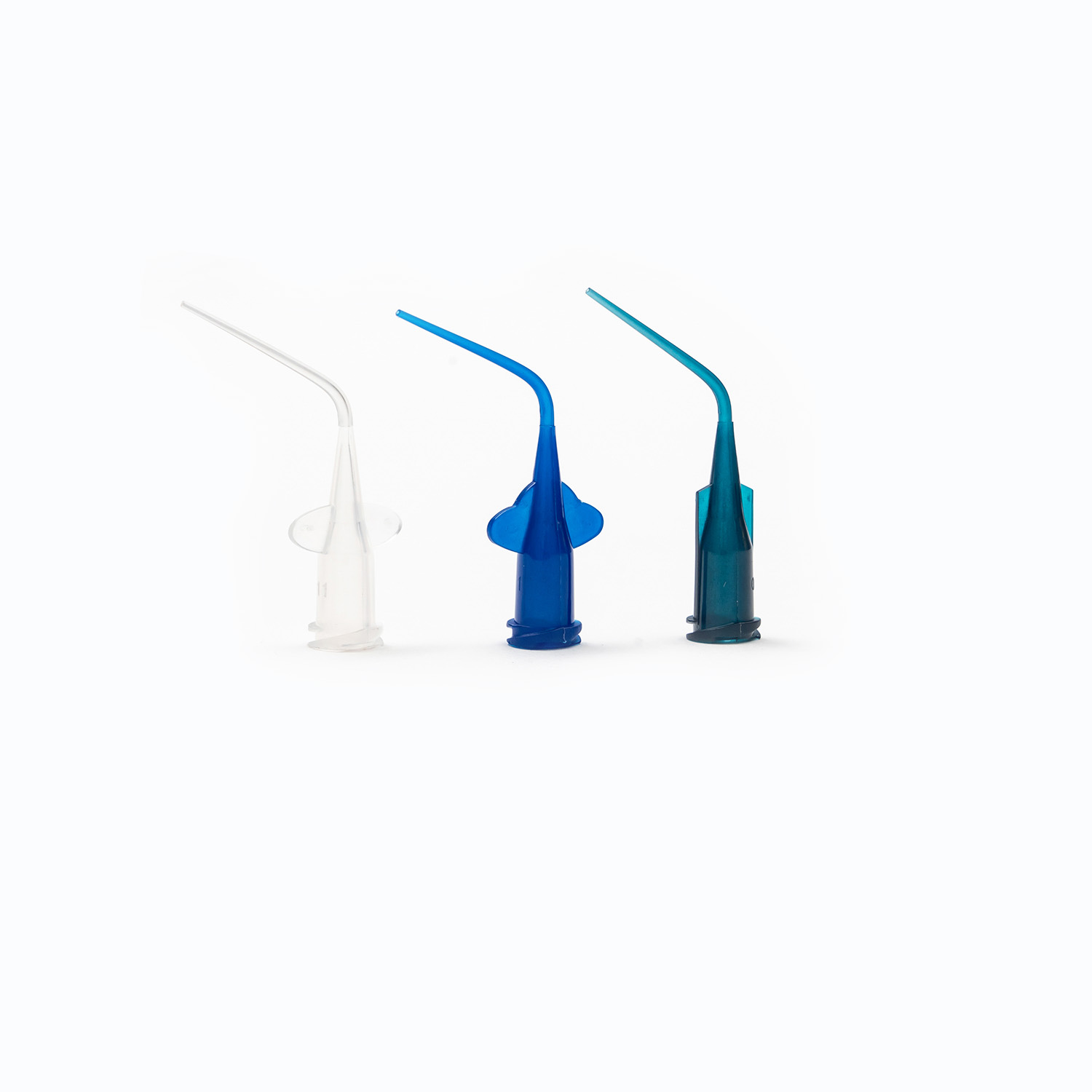 Agulhas de plástico dental dobrado